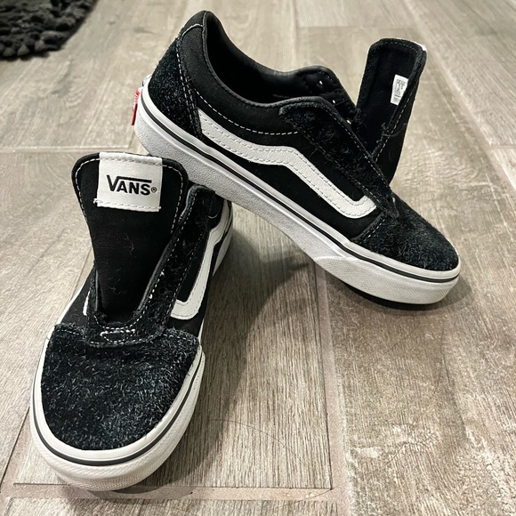 VANS Unisex Sneakers Black and White Vans Size 1 - Picture 2 of 8